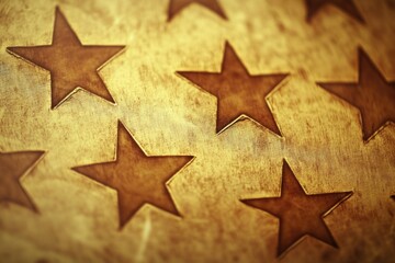 Obraz premium A close-up shot of a star-shaped design on a wooden surface, great for use in designs and illustrations