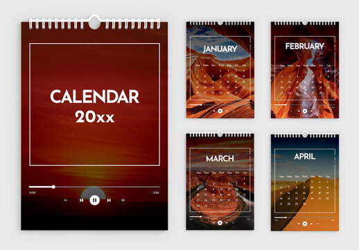 20XX Calender Template