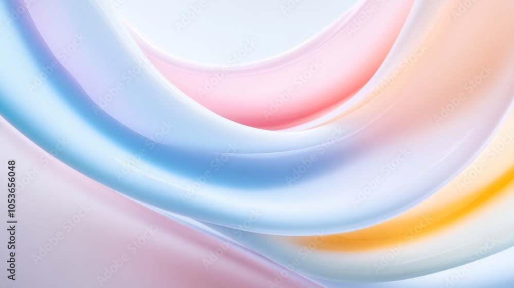 Wall mural Abstract Flow of Colorful Liquid Light Streams