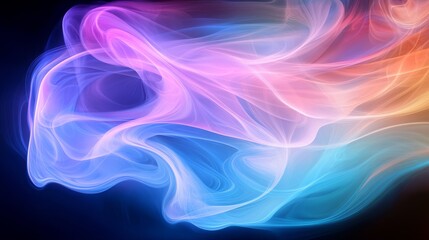 Obraz premium Flowing Arc of Vibrant Abstract Colorful Waves