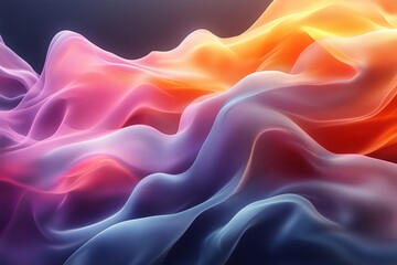 Abstract colorful wave background.