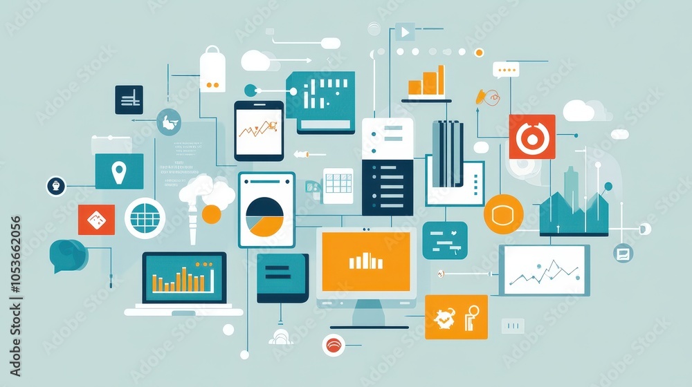 Poster the use of iot in digital transformation enables businesses to collect real-time data from connected
