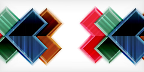 Arrow geometric abstract vector background. Vector Illustration For Wallpaper, Banner, Background, Card, Book Illustration, landing page