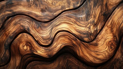 Elegant and Captivating Woodgrain Texture in Soft Focus with Rich Natural Tones and a Beautifully Composed Abstract Design