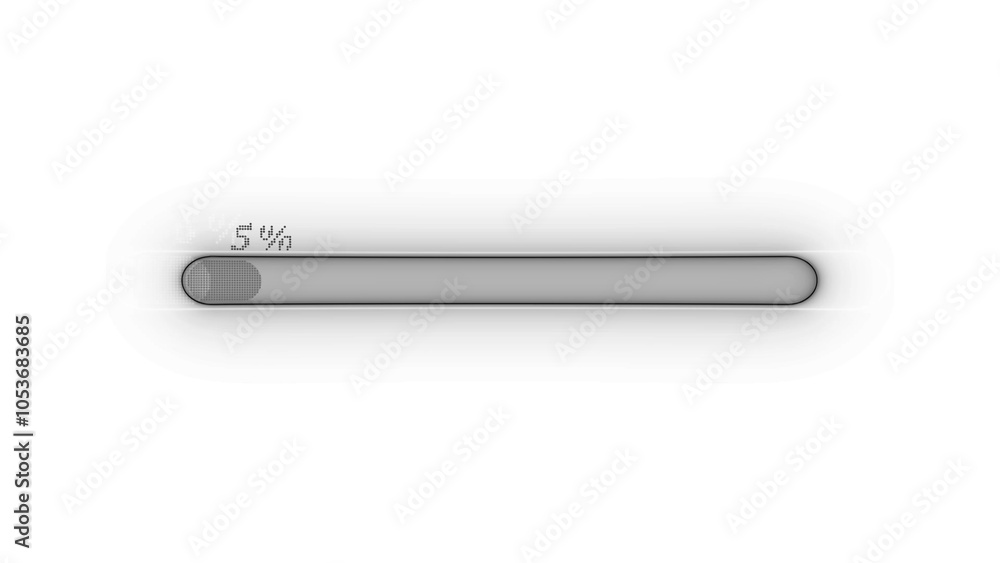 Poster black color loading bar