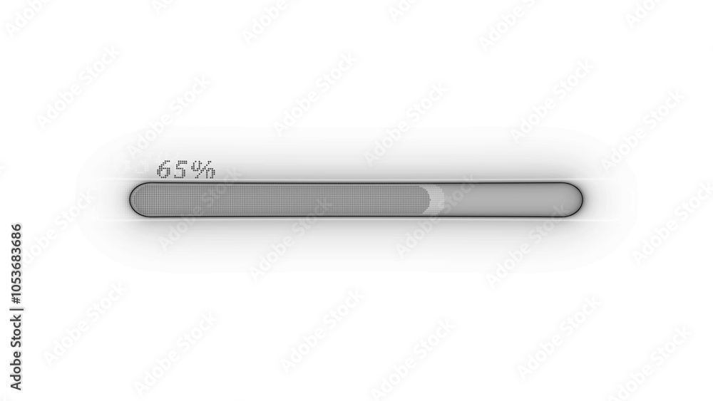 Poster black color loading bar