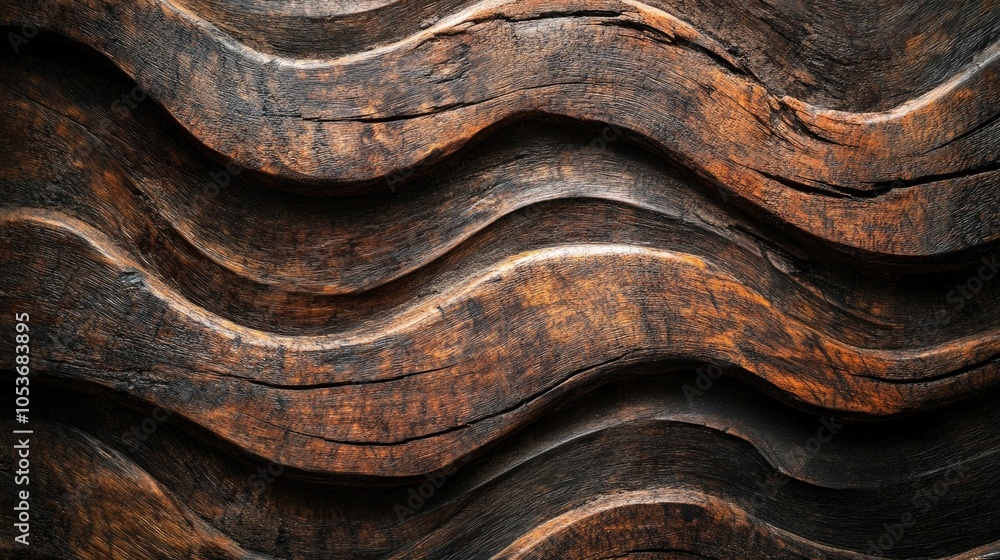 Poster mesmerizing abstract woodgrain texture featuring a natural earthy color palette with high contrast a