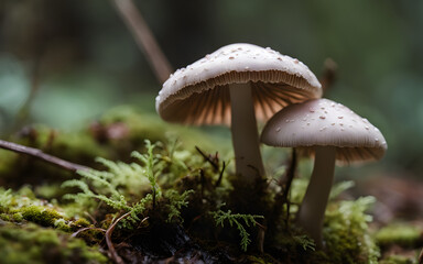 Fototapeta premium Closeup on brittlegill mushroom