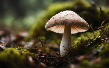 Fototapeta premium Closeup on brittlegill mushroom