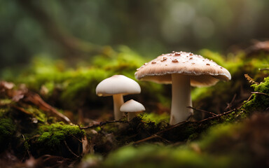 Fototapeta premium Closeup on brittlegill mushroom