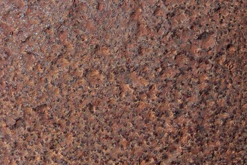 Closeup of rusted metal, abstract texture background.