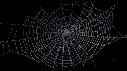 Spider web. Halloween decoration element.