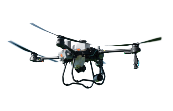 Drone isolated on transparent background.