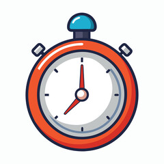  stopwatch on white background