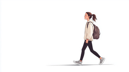 woman with a suitcase