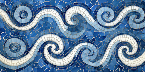 Greek Wave Mosaic