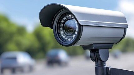 Traffic monitoring technology captures vehicles on busy highway with innovative hexagonal overlay design