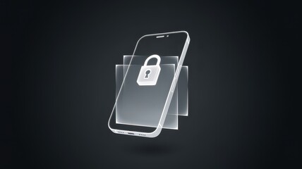 Locked smartphone screen with padlock icon symbolizing the importance of digital security privacy protection and safe access to sensitive information through modern mobile technology and applications