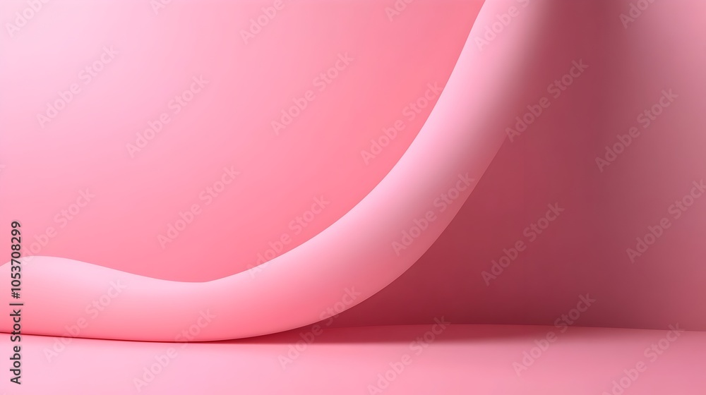 Poster soft pastel pink gradient background with smooth texture and clean space for product images and text
