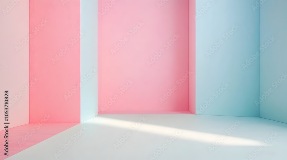 Aufkleber pastel gradient background with smooth transitions for product placement