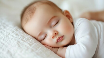Newborn baby resting peacefully on mother s chest after birth experiencing the tender intimacy and safety of skin to skin contact in a dreamlike