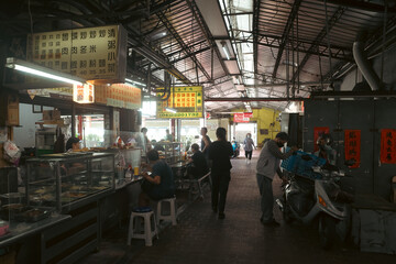 台湾の地元の市場@台中