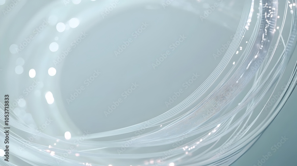 Aufkleber light grey abstract digital lines and shapes minimal modern tech inspired background for