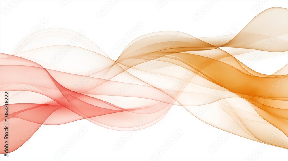Poster stylish abstract background with wave lines and multi-colored tones