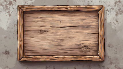 Fototapeta premium Rustic Wooden Sign with Frame - Vintage Background Texture