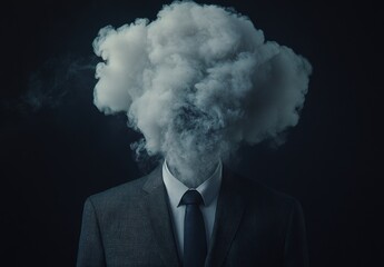 Smoke Head Businessman.