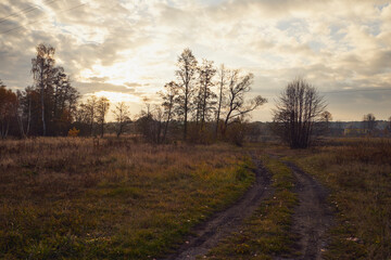 wschód słońca,droga 
