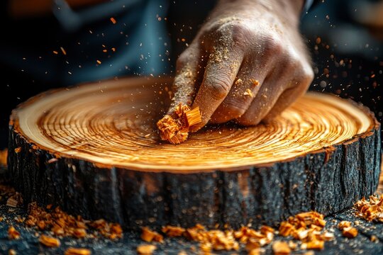 Hand Carving Wood, Creating Wood Shavings