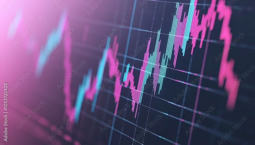 Poster analyzing market trends a deep dive into stock price fluctuations and data visualization techniques