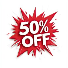 Vibrant Sale Announcement with Red Explosive Design