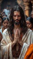 Group of people in prayer.