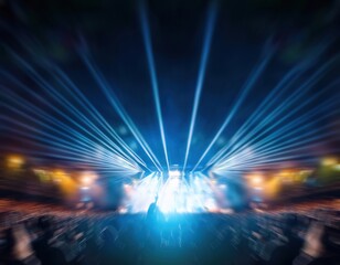 Obraz premium view of a concert at night