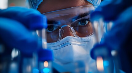 Skilled Surgeon Performing Delicate Medical Procedure with Precision