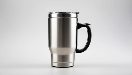 Travel mug on white background, isolated 