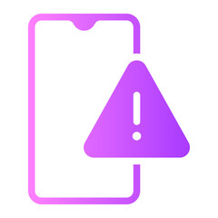 cyber attack gradient icon