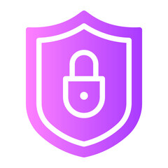 padlock gradient icon