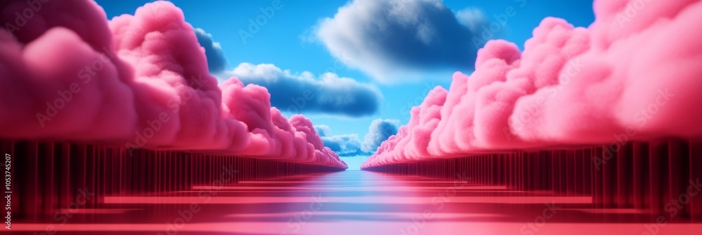 Poster cloud api setup via ci/cd pipeline, high-res; cool tones palette