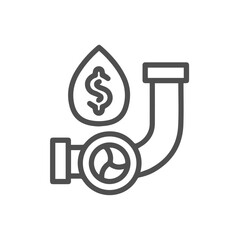 Oil icon symbol vector image Illustration	
