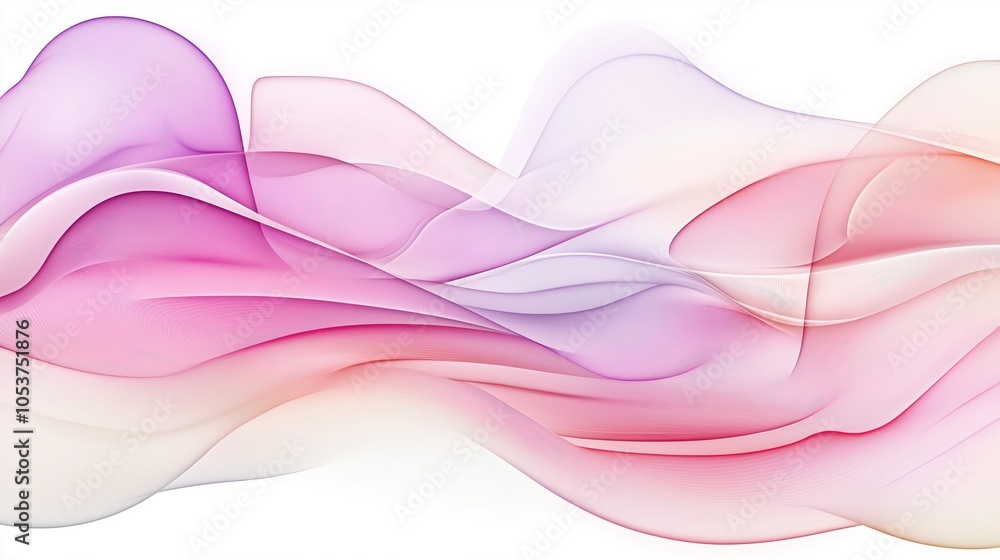 Poster stylish abstract background with wave lines and multi-colored tones