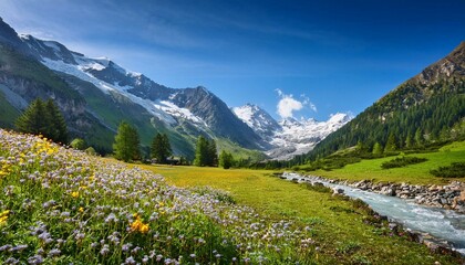 meadow with flowers