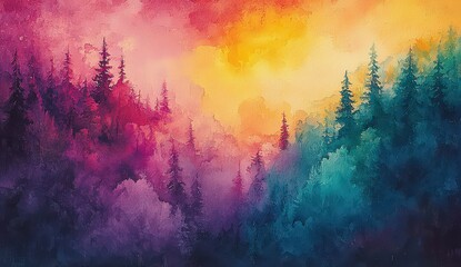 Obraz premium Watercolor background with soft pastel colors