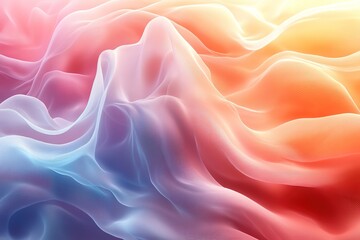 Fototapeta premium Abstract colorful wavy background with smooth and soft texture.