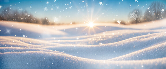 snowing and snowflake Serenade background illustration Snowfall Serenade - Delicate Snowflakes Dancing on Blurred Winter Background