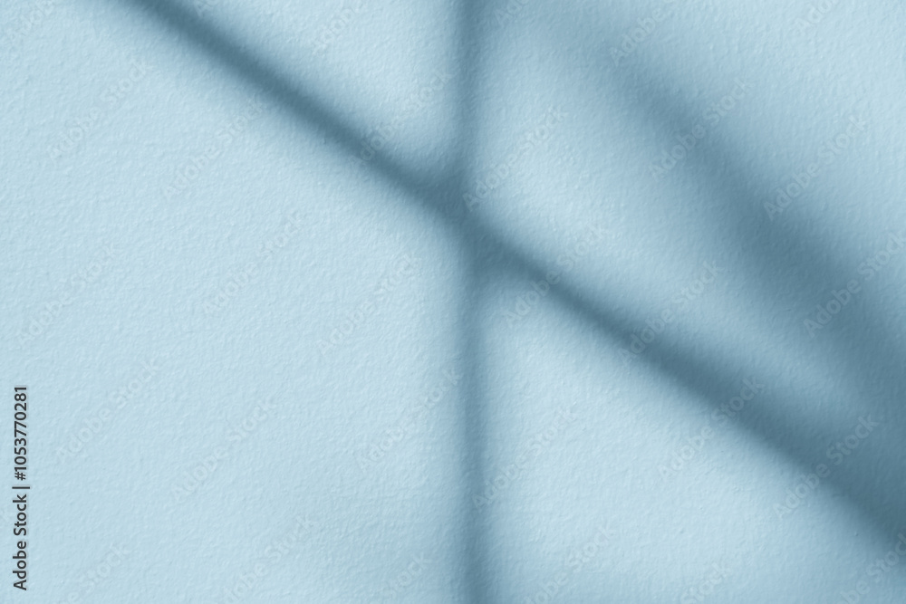 Poster Background blue wall with light, shadow window with for product design present,Interior Concrete wall with shadow overlay on surface texture,Empty background mock up for cosmetic in Spring,Summer