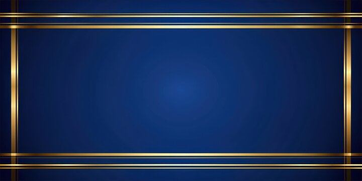 Deep blue backdrop with golden lines and spacious textual area abstract design , deep blue, backdrop, golden lines, abstract
