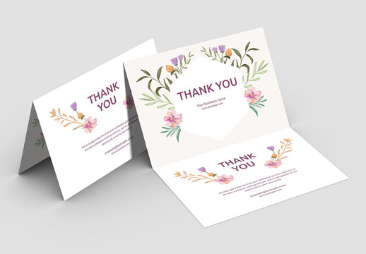 Thank You Card Design Layout